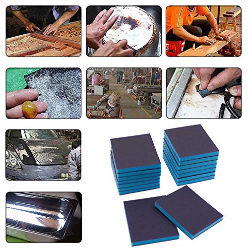BokWin 16Pcs Sanding Sponge, 120 Grit, Fine Grade - size: 120 Grit