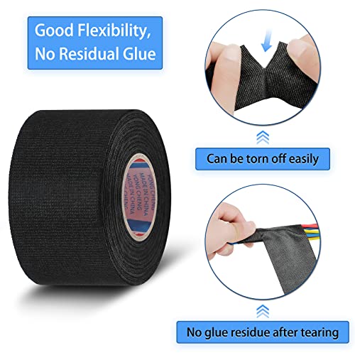 Outus Cloth Electrical Wiring Harness Tape, 4 Roll, 2 Inch X 49.2 ft - size: 2 Inch x 49.2 ft