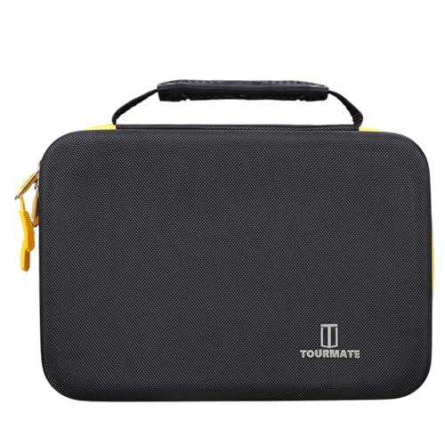 Tourmate Hard Storage Case for HURRICANE/MECHEER/WFOEJEJ/WORKPRO/Milwaukee Wood Chisel Set - Travel Box Suitable for 4/8 Piece&Complete Sets of Chisels(Box for Sale) (Black & Yellow, M (8 PCS)) - size: M (8 PCS)