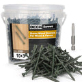 Deck Screws #10 x 3’’, T25 Star Torx Drive Flat Head Wood Screws, Green, 5lb - color: Green, size: 10X3’’