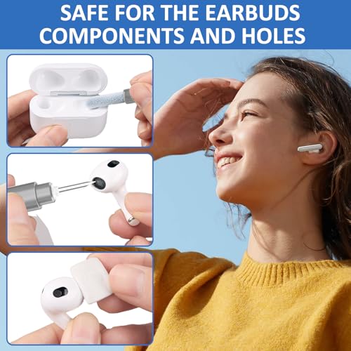 iPhone Cleaning Kit for Charging Port, Cleaner Kit for AirPod Phone, Grey - color: Grey