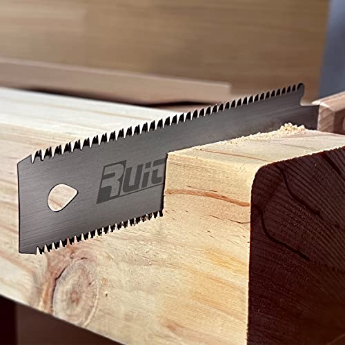 RUITOOL Japanese Hand Saw 6 Inch Double Edge Sided Pull Saw Ryoba SK5 Flexible Blade 14/17 TPI Flush Cut Beech Handle Wood Saw for Woodworking Tools (Pack of 2) - size: Small (Pack of 2)