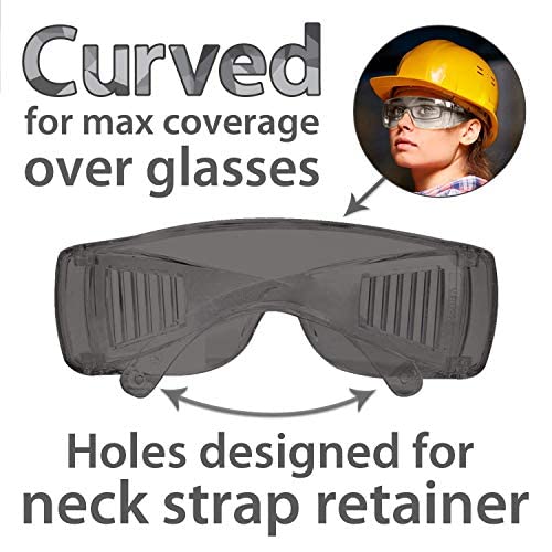 SAFE HANDLER Diamont Vented Over Glasses Safety Glasses - color: Gray
