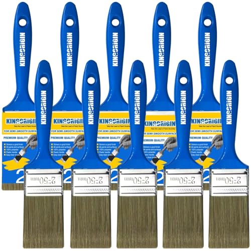 King Origin 10 PCS 2 Inch Paint Brushes, Versatile Paint Brush Set - color: 10 Pack, 2 Inch