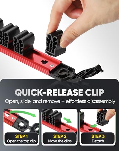 ALOANES Magnetic Screwdriver Organizer 36-Slot Red 3PC for Toolbox - color: Red