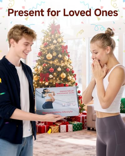 2-in-1 Detachable Massage Gun with Heat, Muscle Massager with Long Handle