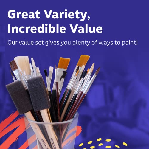 Artlicious Craft Paint Brushes Set for Kids, Acrylic Painting, 30 Pack - style: 30 Pack