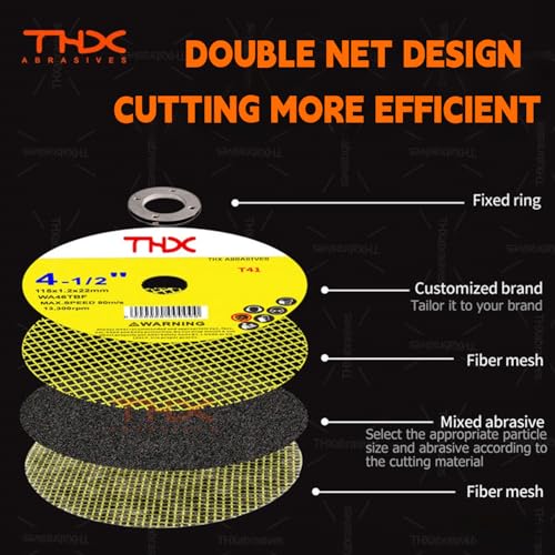 THX 6 Inch Cut Off Wheel,Long-Lasting Thin Cutting Wheel,12 Pack - size: 6" x 0.045" x 7/8"