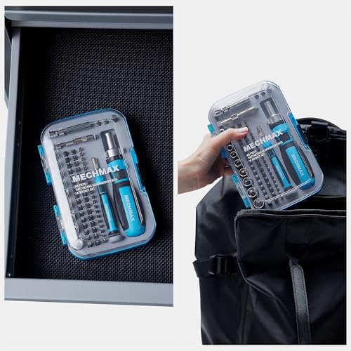 MECHMAX 68-Piece Ratcheting Screwdriver Set with Bits & Sockets