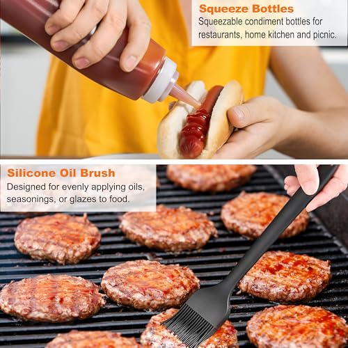 Grilljoy 38pcs Professional Griddle Accessories Kit for Blackstone, with Smash Burger Press, Extra Thick Griddle Spatula, Turner, Flipper - Flat Top Grill Accessories for Outdoor Grill