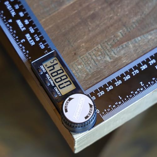 Digital Angle Finder Protractor, 7inch 200mm Measuring Tool | Professional Angle Gauge, Adjustable Angle Ruler, Quick Display, for Carpentry Construction and Home Improvement