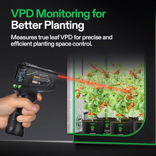 VIVOSUN VPD Thermometer, Handheld Environmental Monitor for Plants