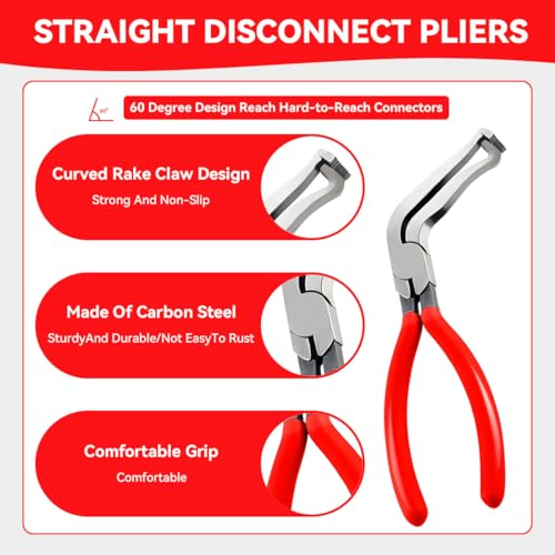Automotive Electrical Disconnect Pliers Set, 4-Piece
