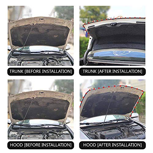 33Ft Universal Self Adhesive Weather Seal Strip for Car, 51/100 Inch Wide X 1/5 Inch Thick, Auto Door & Window Weatherstrip with Engine Cover (2 Rolls, 16.5 Ft Each) - size: 33 Feet Long
