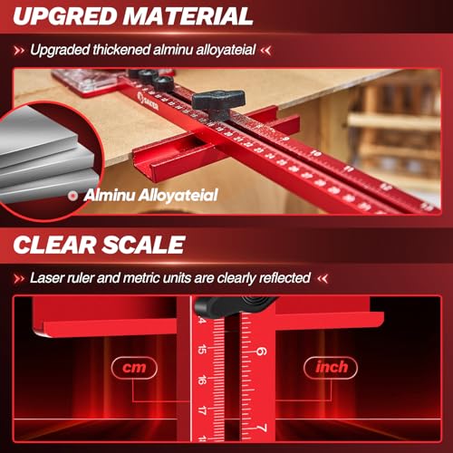 Saker 4-in-1 Router Milling Jig with Auto Center Punch Guide