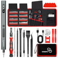 STREBITO 144-Piece Upgraded Electric Screwdriver - color: Upgraded-red