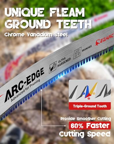 EZARC Arc Edge Reciprocating Saw Blades, 15-Inch 6TPI for Pruning, 3-Pack - size: 15 Inch