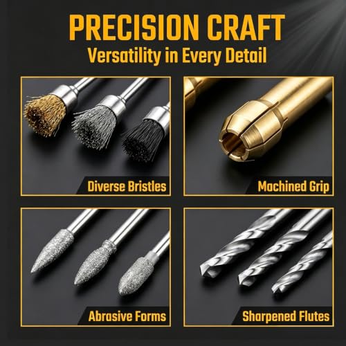 318 Piece Rotary Tool Accessories Kit with Sanding Drum, 1/8 Inch Shank Universal Fit Rotary Tool Bits for Sanding, Cutting, Grinding, Polishing, Cleaning, Drilling, Engraving, Woodworking DIY - color: 138pcs-22 Styles