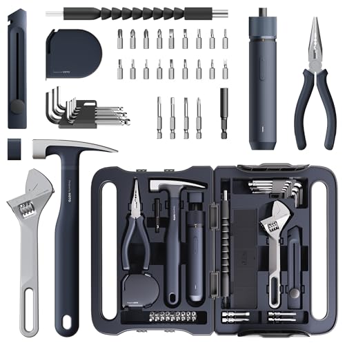 HOTO 40-Piece Tool Kit for Dorm, Household Essentials Tool Set