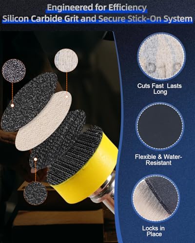 Elechiakan 482 PCS 1 Inch Sanding Discs and Drums for Dremel, 60-10000 Grit