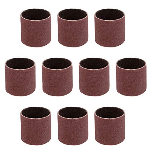uxcell 1 Inch x 1 Inch Sanding Sleeves 240 Grits Sandpapers Band Drums 10 Pcs - size: 240 Grits