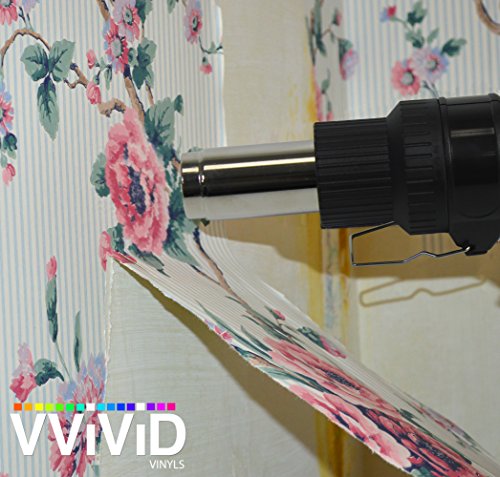 VViViD REV Professional Grade Inline Design Handheld Heat Gun for Automotive Vinyl Wrap (Heat Gun with Grey Nylon Utility Gloves) - color: Heat Gun With Grey Nylon Utility Gloves
