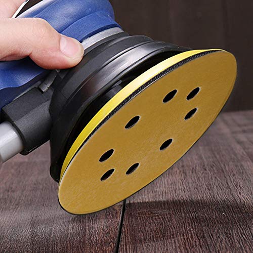 5-Inch 8-Hole Hook and Loop Sanding Discs, Orbital Sander Sandpaper Discs, 100 Pieces Round Sandpaper Set, 320 Grit - size: 320-Grit
