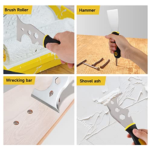 3Pcs Putty Knife Set,2"&4"Stainless Steel Scraper for Drywall&Wallpaper