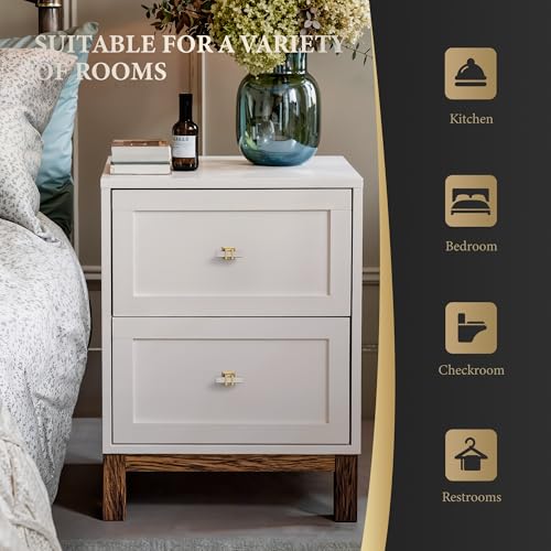 Haliwu 10 Pack Cabinet Knobs Brushed Nickel Silver & Gold Drawer Pulls - color: Brushed Nickel & Matte Gold, size: T-bar knob