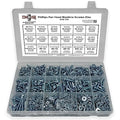Phillips Pan Head Machine Screws Bolts Nuts Washers Assortment Kit - 1921 Pcs!