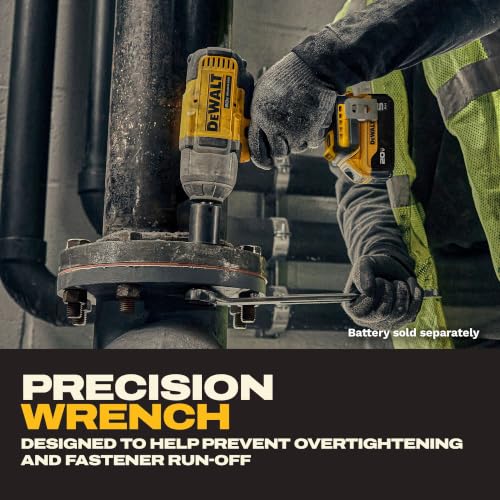DEWALT 20V MAX Cordless Impact Wrench with Hog Ring Anvil, Brushless High Torque 1/2 Impact Gun, 4-Mode Speed, Includes Battery, Charger and Kit Bag (DCF900P1)