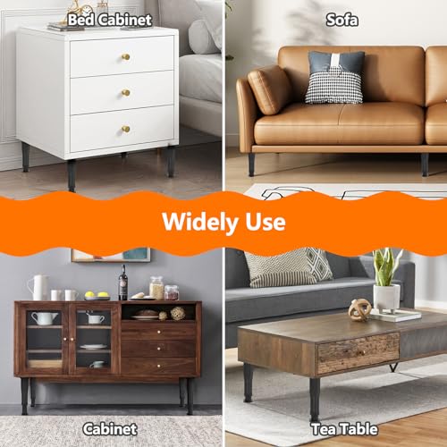 4 PCS Adjustable Bed Frame Support Legs(8.3"-14.5"),for Frame/Sofa/Dresser - size: 4pcs (8.3"-14.5")