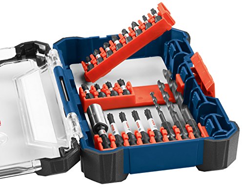 BOSCH DDMS20 20-Piece Assorted Impact Tough Drill Drive Custom Case System Set for Drilling and Driving Applications - size: 20 Piece Set, style: Drill Drive
