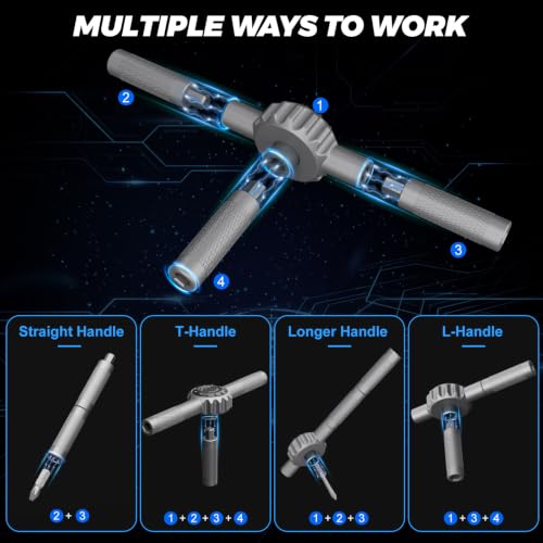 STREBITO Magnetic Screwdriver Set, 67-in-1 Ratcheting Screwdriver Set