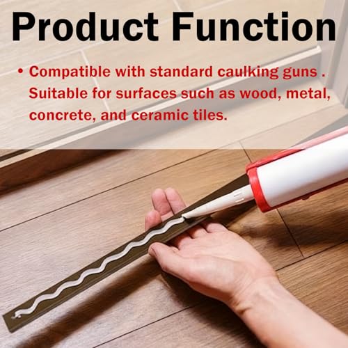 Empty Caulk Tubes, 8 Pack 10 oz Refillable Caulking Tubes for Standard Caulking Guns, Caulk Tube for Repair Cracks, Tiles, Seal Leaks (8)