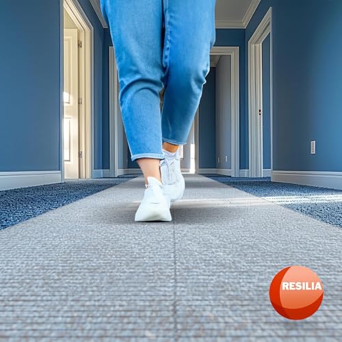 RESILIA Deep-Pile Carpet Runner - Plastic Vinyl Carpet & Rug Protector, Waterproof Clear Vinyl Floor Runners, 27 Inches Wide x 25 Feet Long, Made in The USA - size: 27" x 25' (Rectangular)