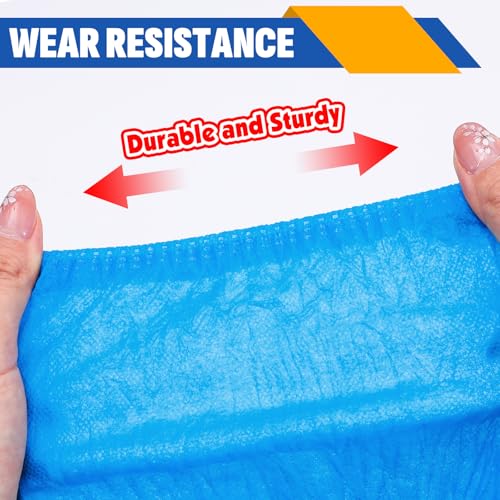 600 Pack(300 Pairs) Shoe Covers Disposable, Non-woven Fabric Shoes Covers - color: 600 Pack(300 Pairs)