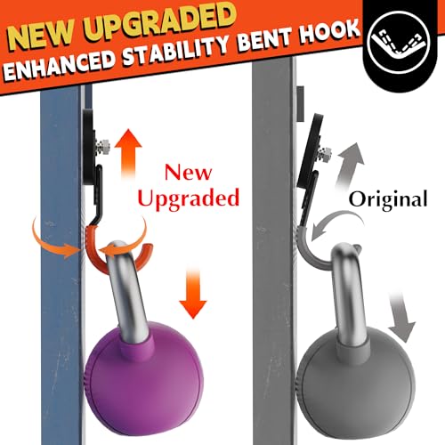 ULIBERMAGNET New Updated Garage Strong Magnetic Hooks, 2 Pack Heavy Duty Large J Hooks with Magnet, Anti-Slip Coating Magnet Hooks for Garden Tools, Ropes,Drill - style: Upgraded Orange Medium J Strong Hooks
