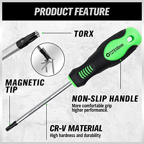 SWANLAKE Magnetic Torx Screwdriver Set - 13 Pieces - T5 to T40 Star Screwdrivers - style: 13-Piece Torx Screwdriver Set