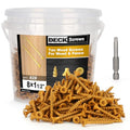 Deck Screws #8 x 1-1/2’’, T25 Star Torx Drive Flat Head Wood Screws, Tan, 5lb - color: Tan, size: 8X1-1/2’’