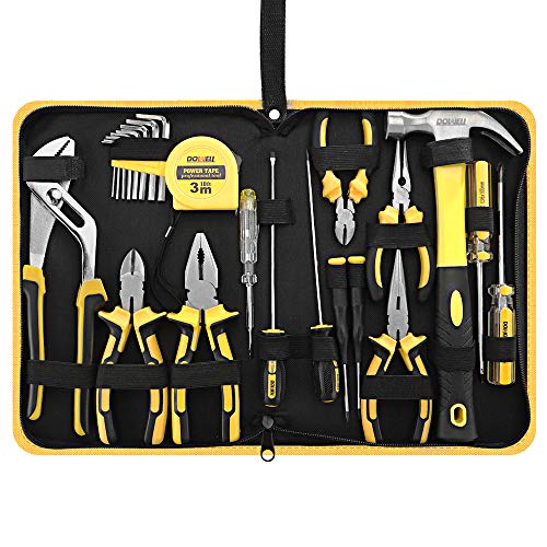 DOWELL 24 pcs Homeowner Tool Set, Home Repair Hand Tool Kit - size: 24PCS