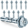 5/16 x 2 in Wedge Anchors 12 pcs Galvanized Concrete Anchors - size: 5/16 x 2In