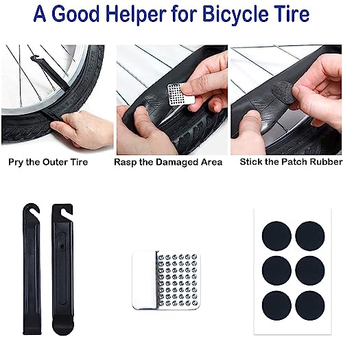 Bike Repair Tool Kit with Mini Bicycle Pump,16-in-1 Bike Multitool, Portable Bicycle Flat Tire Repair Kit for Road MTB EBikes, Bike Emergency Repair Kit, Saddle Bag with Tail Light - style: Repair Tool Kit With Bike Light