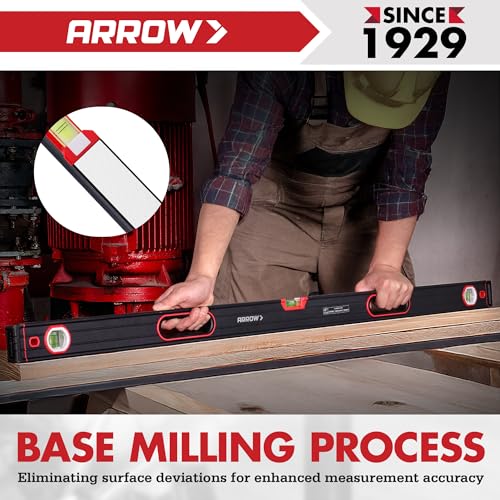 ARROW 3-Piece Spirit Level Set Included 9"/16"/48" Level with Carrying Bag - size: 3-Piece Set (9", 16", 48")