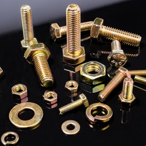 966PCS Nuts and Bolts kit– High-Strength M4 M5 M6 M8 Grade 8.8 Metric Bolts & Nuts Set with Organized Storage Case, 12-30mm - size: 966PCS Metric (M4, M5, M6, M8)