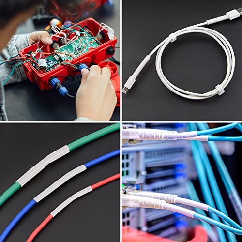 ASHINER 580PCS Durable Heat Shrink Tubing Kit - Ideal for Electric Insulation and Repairs with Convenient Storage Case, White - color: White