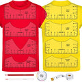 12pcs Tshirt Ruler Guide for Vinyl Alignment, T Shirt Measurement Accessories Tools for Cricut Heat Press & Cameo & HTV Transfer Vinyl, Stocking Stuffers Gifts for Women，Christmas Gifts for Mom - style: Tshirt Ruler-12-Balck