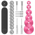 44 Pcs Pink Cutting Wheel Set Compatible with Plastic for Rotary Tool - color: Pink
