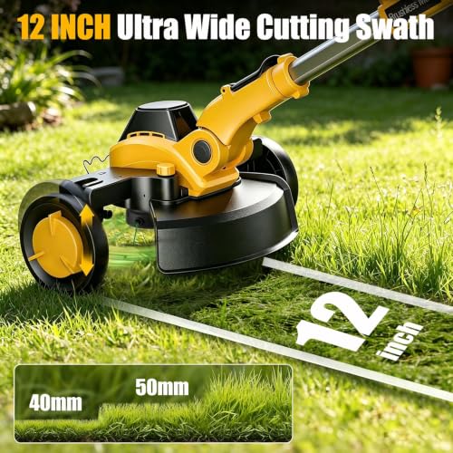 Givilo 12-Inch Weed Wacker Cordless Compatible with DEWALT 20V MAX Battery - size: 12 Inch