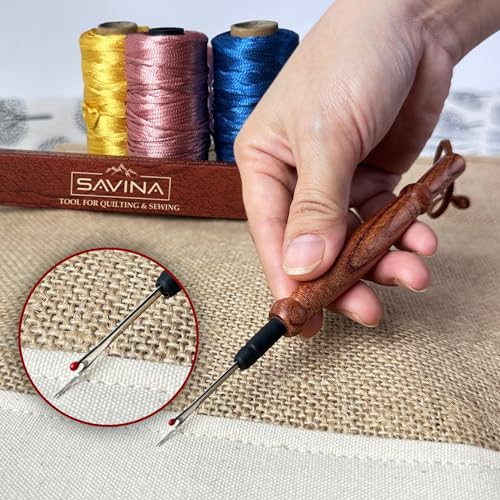 SAVINA Wooden Seam Ripper for Sewing, Stitch Remover Tool for Quilting - color: 1Pcs